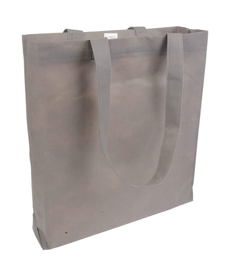 Shopper in TNT termosaldato con manici lunghi e soffietto 16120 30 Shopper in TNT termosaldato manici lunghi e soffietto BYB 16120 grigio copia