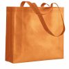 Shopper in TNT termosaldato manici lunghi e soffietto 15141 2 Shopper personalizzate online TNT termosaldato con soffietto BYB 15141 arancio