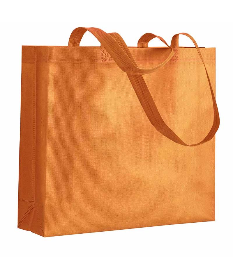 Shopper in TNT termosaldato manici lunghi e soffietto 15141