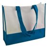 Shopper Bicolore in TNT 40x35x12cm 14110 2 Shopper personalizzate online in TNT bicolore BYB 14110 bianco blu royal