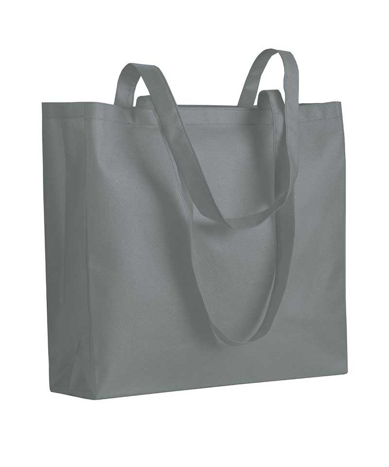 Shopper in TNT cucito con soffietto 06119