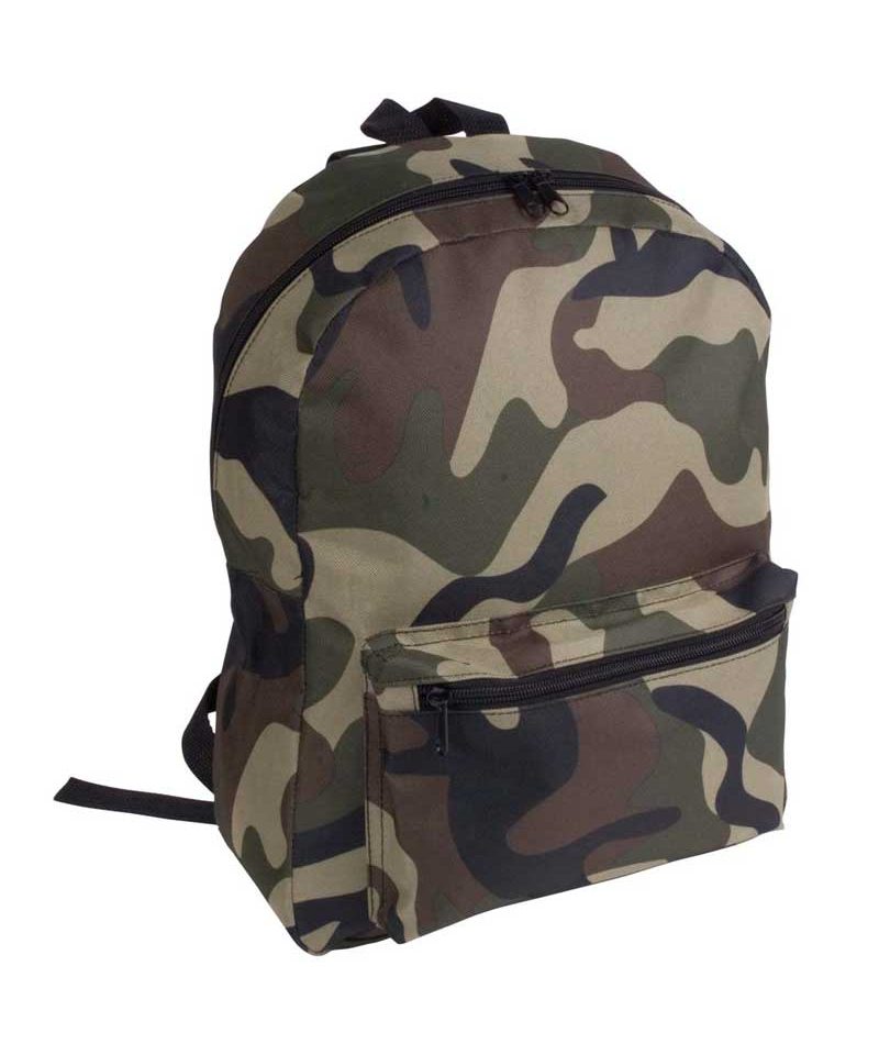 Zaino mimetico Camouflage con tasca 13116 3 Zaino multitasca BYB 13116 mimetico