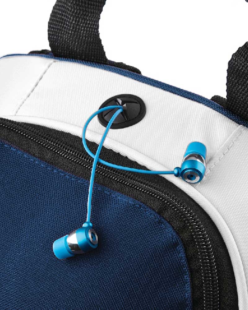 Zaino Multitasca Bicolore Bagbase BG571 7 Zaino-multitasche-Bagbase-BG571--blu-bianco-nero-auricolari
