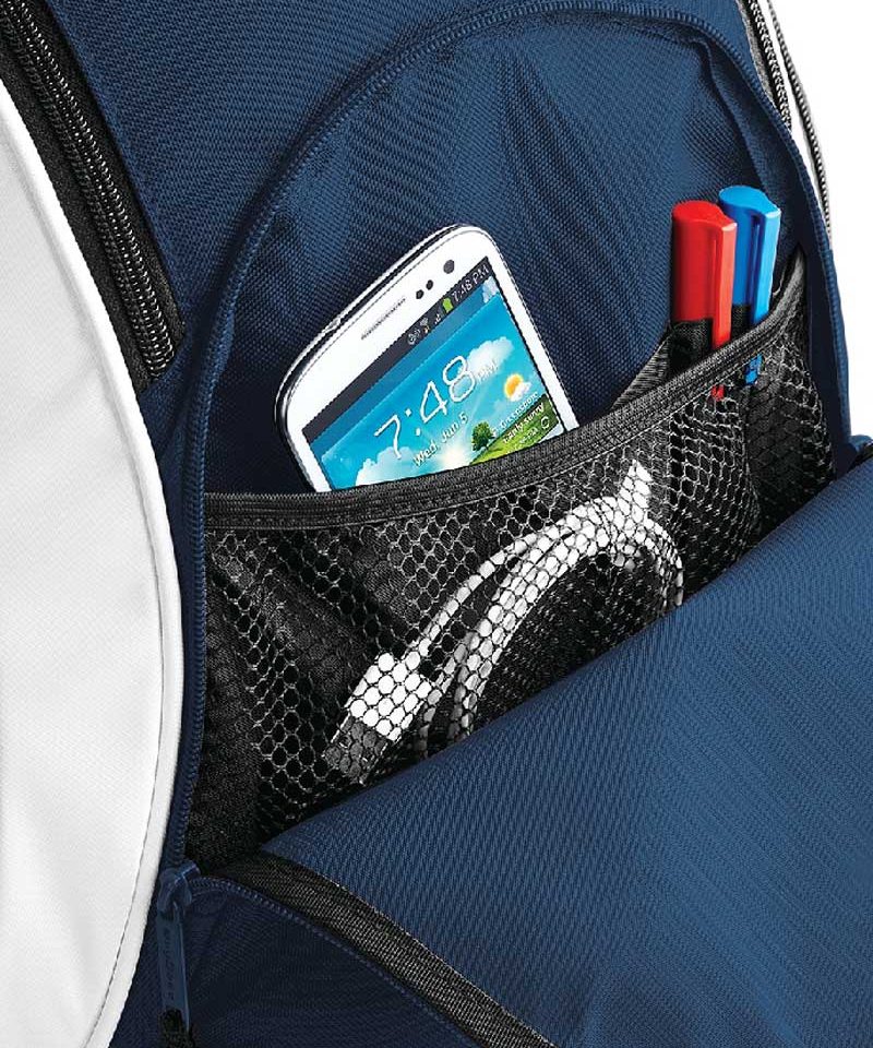 Zaino Multitasca Bicolore Bagbase BG571 16 Zaino-multitasche-Bagbase-BG571-blu-bianco-nero-tasca