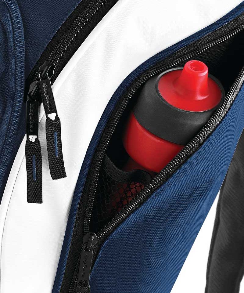 Zaino Multitasca Bicolore Bagbase BG571 15 Zaino-multitasche-Bagbase-BG571--blu-bianco-nero-tasca-frontale