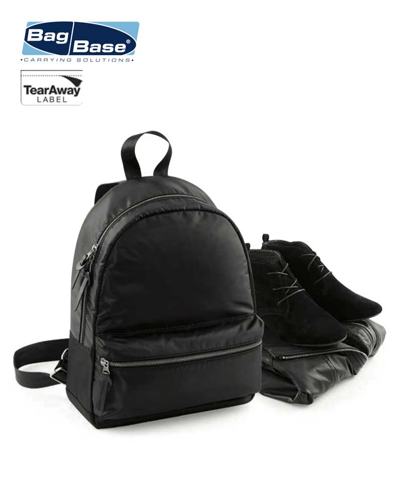 Zaino Mini Nero Bagbase BG866 3 Zaino Mini Nero Bagbase BG866 nero