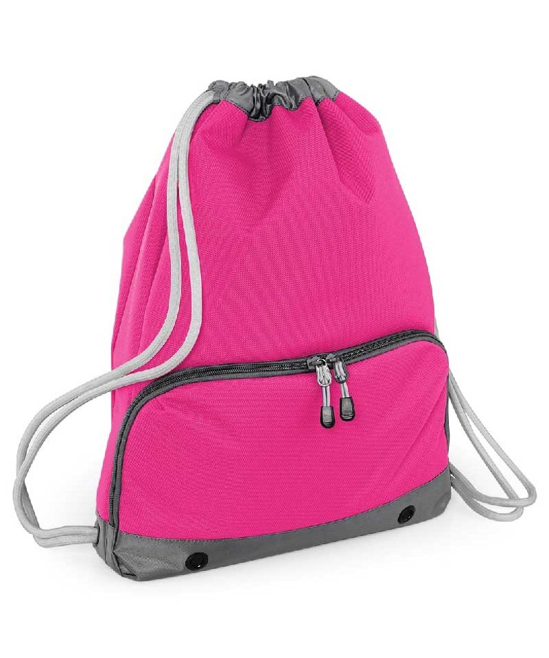 Zaino portascarpe con Tasca Frontale Bagbase BG542 16 sacca-portascarpe-con-tasca-frontale-Bagbase-BG542-fucsia