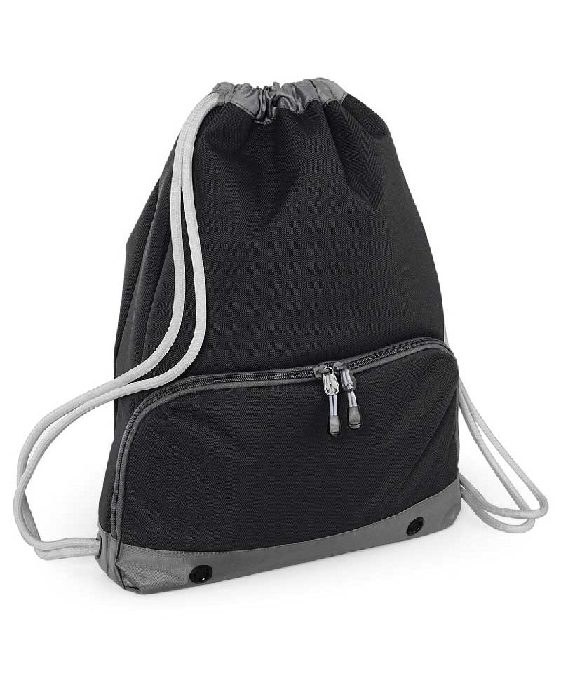 Zaino portascarpe con Tasca Frontale Bagbase BG542 19 sacca-portascarpe-con-tasca-frontale-Bagbase-BG542-nero