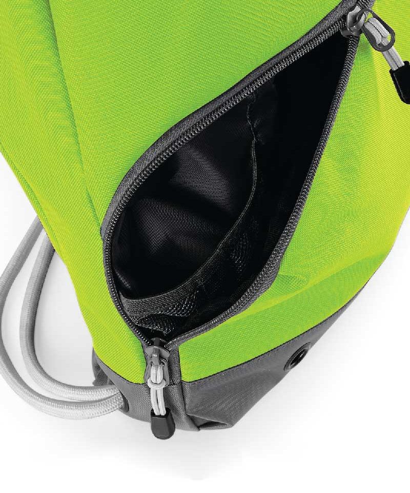 Zaino portascarpe con Tasca Frontale Bagbase BG542 22 sacca-portascarpe-con-tasca-frontale-Bagbase-BG542-verde-lime