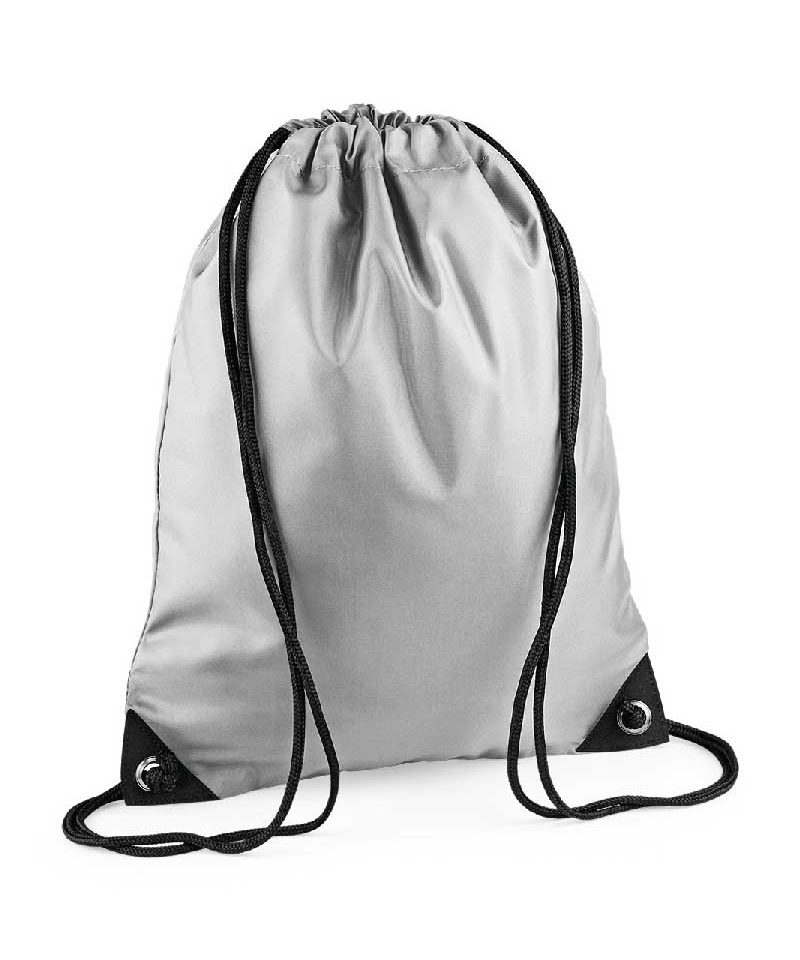 Sacca Portascarpe Nylon BagBase BG10 64 sacca portascarpe nylon Bagbase BG10 grigio silver