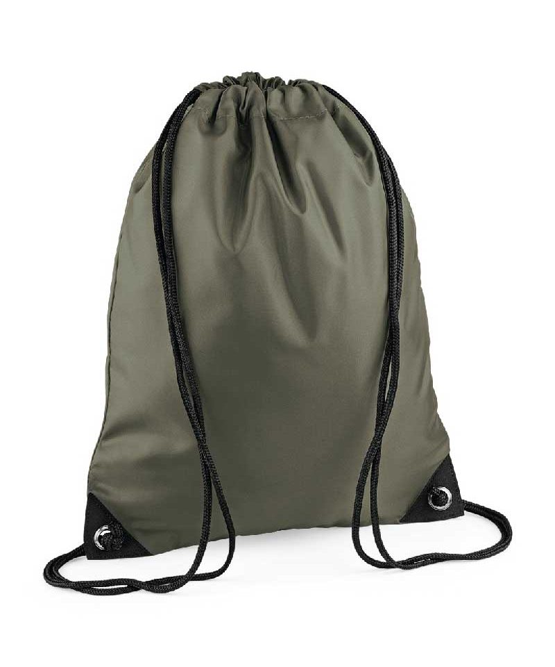 Sacca Portascarpe Nylon BagBase BG10 63 sacca portascarpe nylon Bagbase BG10 verde oliva