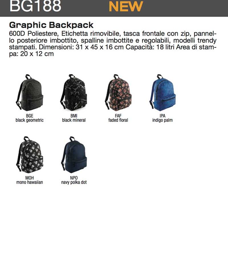 Zaino Fantasia Bagbase BG188 29 Zaino Fantasia Bagbase BG188