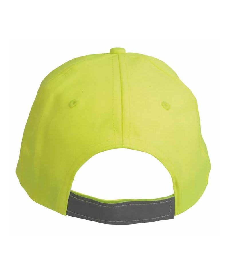 Cappellino Baseball Adulto Alta Visibilità 5 pannelli 16309 8 Cappellino-Baseball-Adulto-Rifrangente-16309-giallo-retro