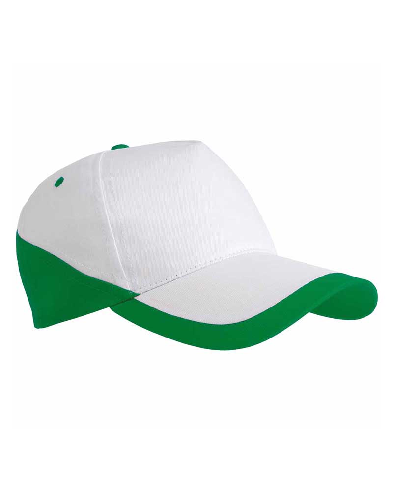 Cappellino baseball base bianco bicolore 5 pannelli 07307 9 Cappellino baseball base bianco bicolore 5 pannelli 07307 - immagine 7