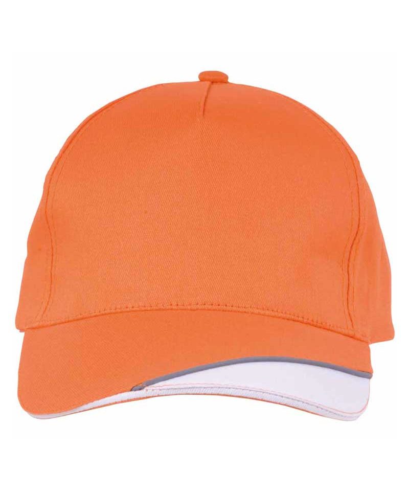 Cappellino Baseball Bicolore 12302 11 Cappellino Baseball Bicolore 12302 bianco arancio