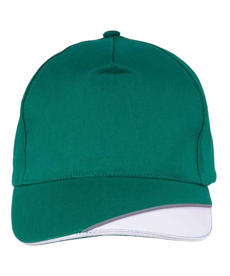 Cappellino Baseball Bicolore 12302 16 Cappellino Baseball Bicolore 12302 bianco verde