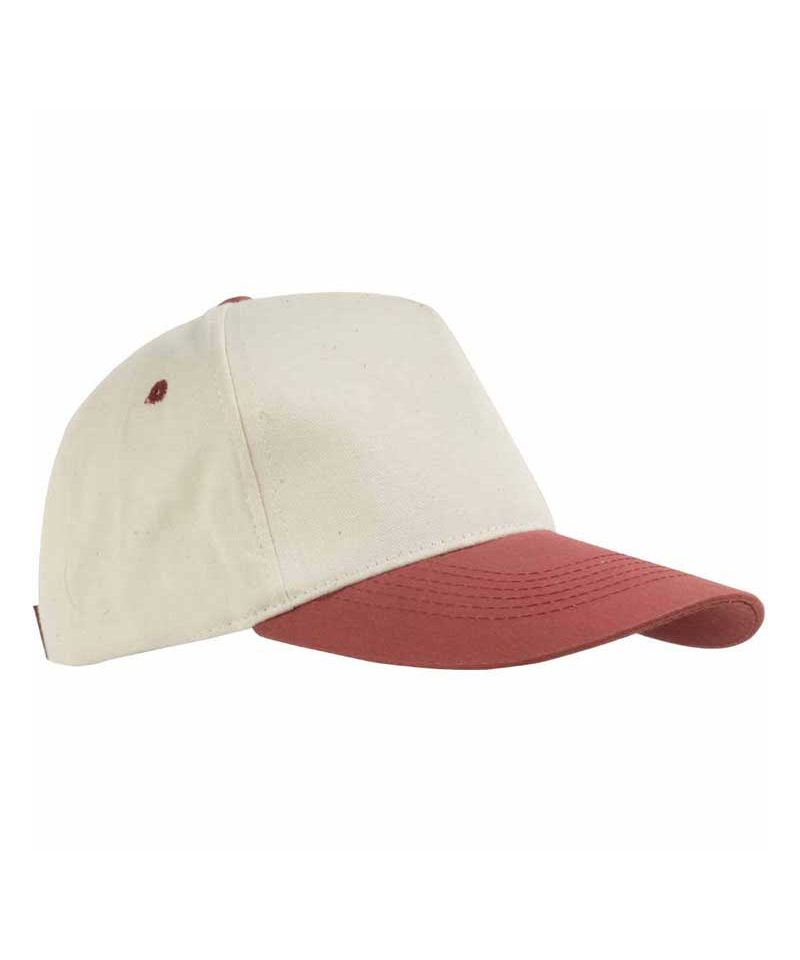Cappellino Baseball Bicolore College 00628 8 Cappellino-Baseball-College-cotone-naturale-00628-rosso