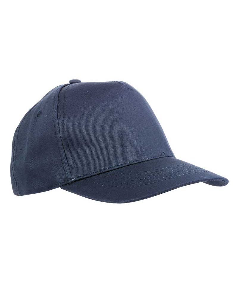 Cappello Baseball 5 pannelli Extra Lusso 00615 (min.50pz) 21 Cappellino Baseball Extra lusso a 5 pannelli in cotone 00615 blu navy