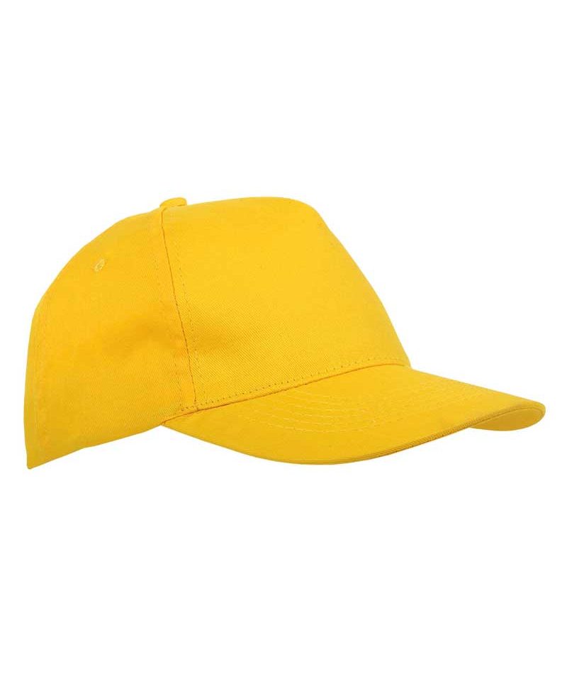 Cappello Baseball 5 pannelli Extra Lusso 00615 (min.50pz) 17 Cappellino Baseball Extra lusso a 5 pannelli in cotone 00615 giallo
