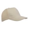 Cappello Baseball 5 pannelli Extra Lusso 00615 (min.50pz) 1 Cappellino Baseball Extra lusso a 5 pannelli in cotone 00615 naturale