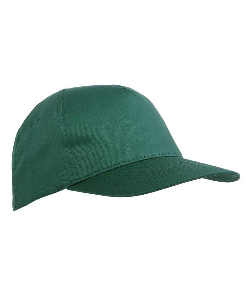 Cappello Baseball 5 pannelli Extra Lusso 00615 (min.50pz) 18 Cappellino Baseball Extra lusso a 5 pannelli in cotone 00615 verde