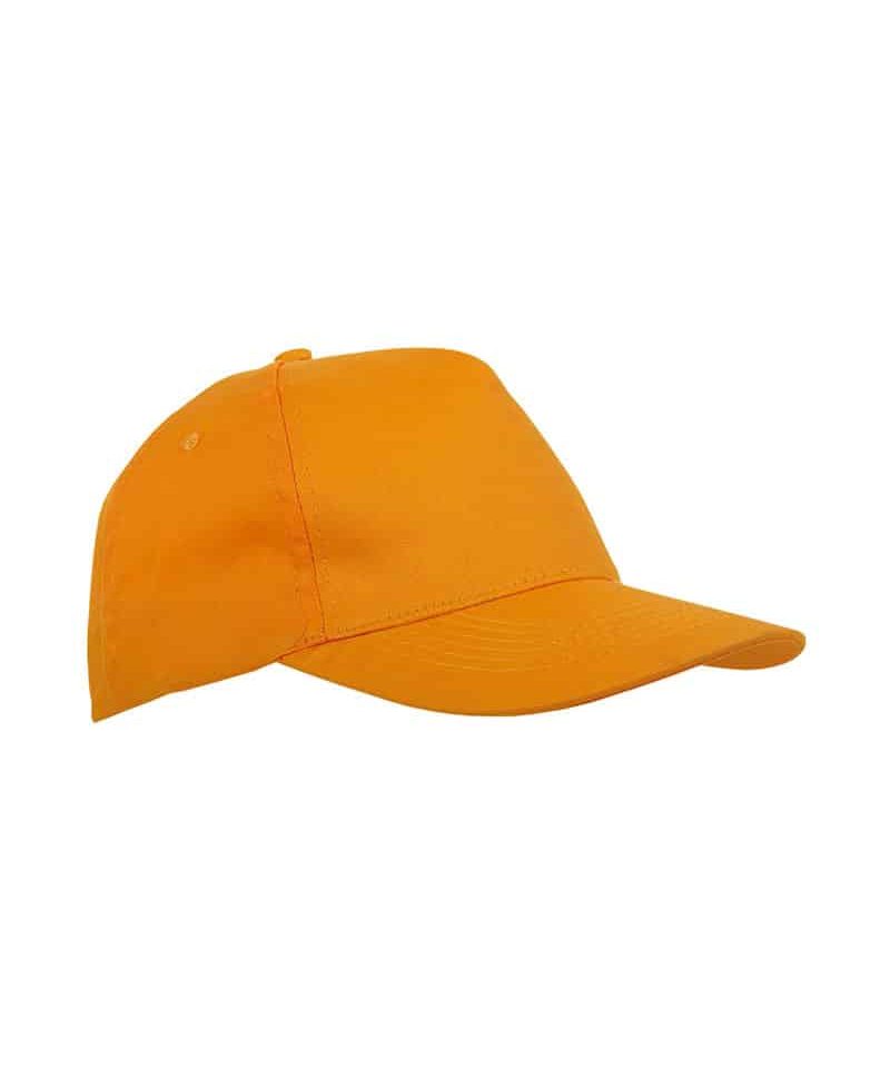 Cappellino Baseball bambino 5 pannelli in poliestere 16303 16 Cappellino-Baseball-bambino-5-pannelli-in-poliestere-16303-arancio