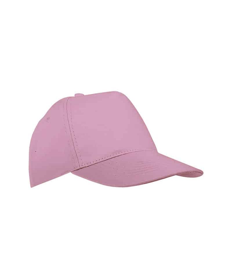 Cappellino Baseball bambino 5 pannelli in poliestere 16303 14 Cappellino-Baseball-bambino-5-pannelli-in-poliestere-16303-rosa