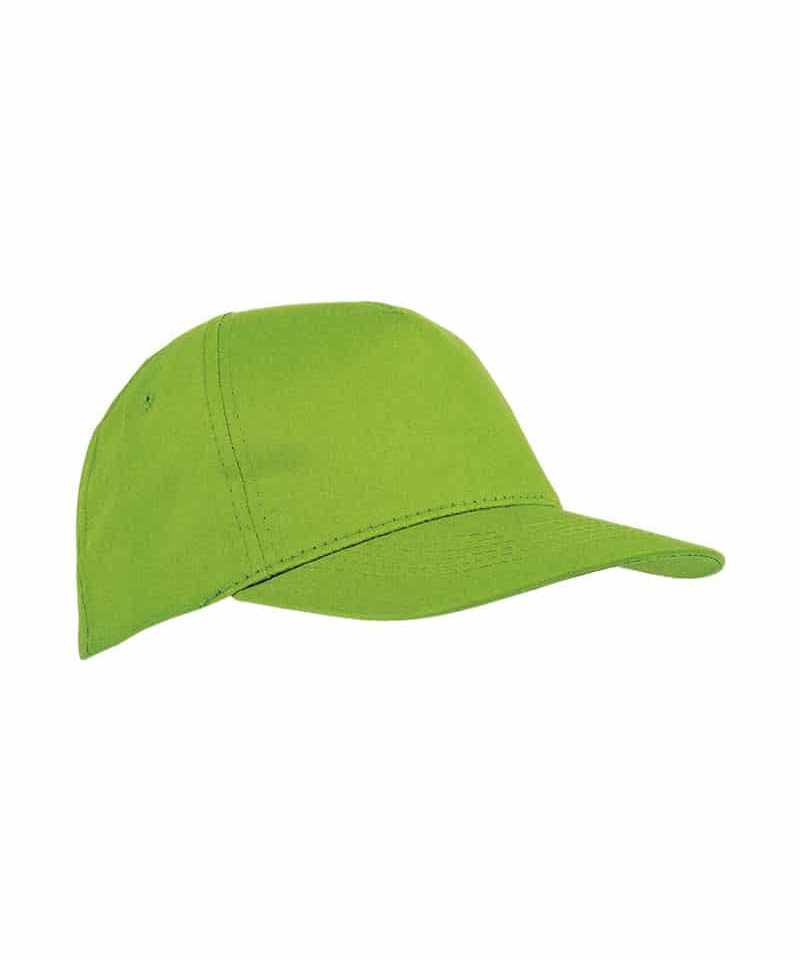 Cappellino Baseball bambino 5 pannelli in poliestere 16303 15 Cappellino-Baseball-bambino-5-pannelli-in-poliestere-16303-verde-lime
