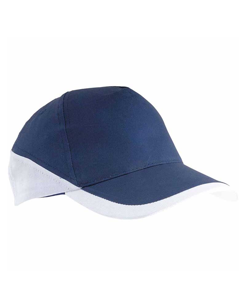 Cappellino baseball bicolore 5 pannelli in cotone 07308 4 Cappellino baseball bicolore 5 pannelli in cotone 07308 - immagine 2