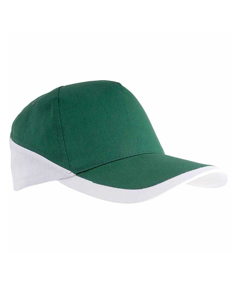 Cappellino baseball bicolore 5 pannelli in cotone 07308