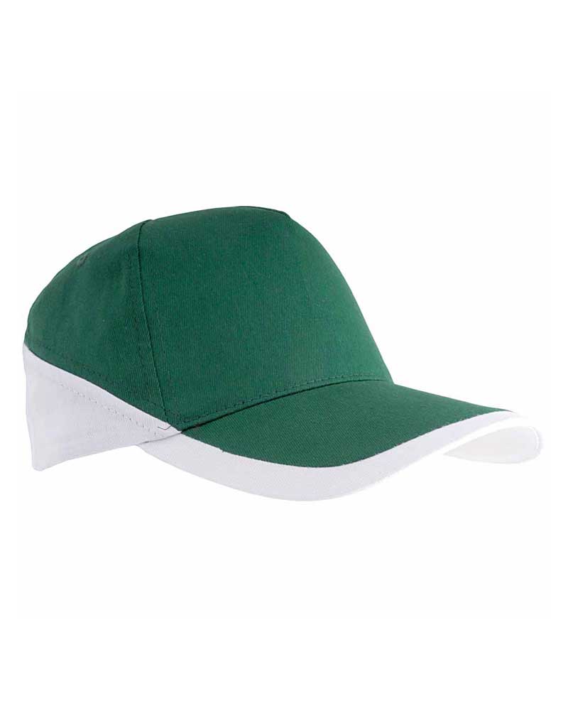 Cappellino baseball bicolore 5 pannelli in cotone 07308 3 Cappellino baseball bicolore 5 pannelli in cotone 07308