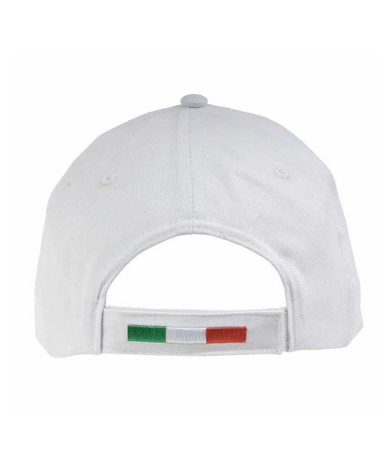 Cappellino-Baseball-tricolore-Italiano-10305-bianco-retro