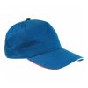 Cappellino Baseball in cotone 5 pannelli Tricolore 10305 2 Cappellino-Baseball-tricolore-Italiano-10305-blu-royal