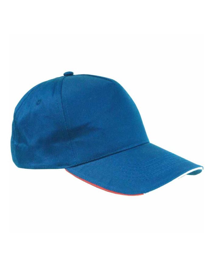 Cappellino-Baseball-tricolore-Italiano-10305-blu-royal