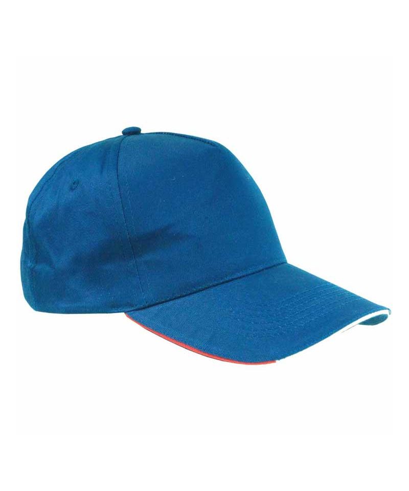 Cappellino-Baseball-tricolore-Italiano-10305-blu-royal