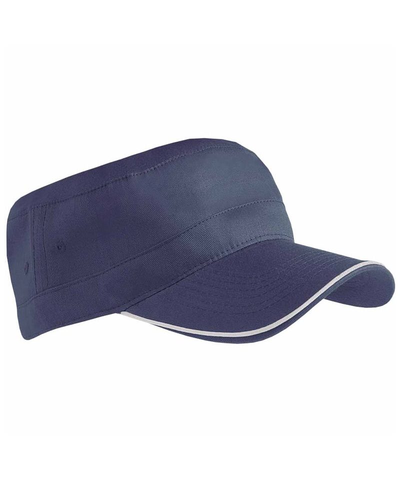Cappellino Vasco in cotone 09301 blu navy copia