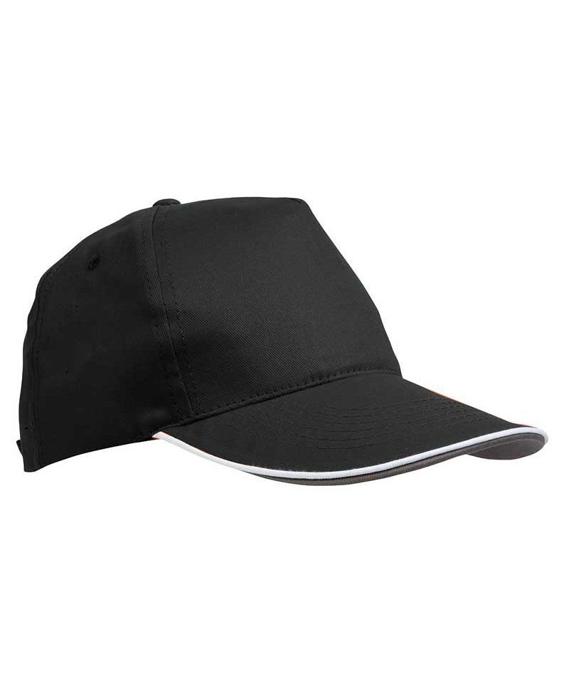 Cappellino Baseball 5 pannelli cotone leggero 15304 14 Cappellino baseball 5 pannelli 15304 nero