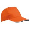 Cappellino Baseball 5 pannelli cotone leggero 15304 2 Cappellino baseball 5 pannelli in cotone leggero 15304 arancio
