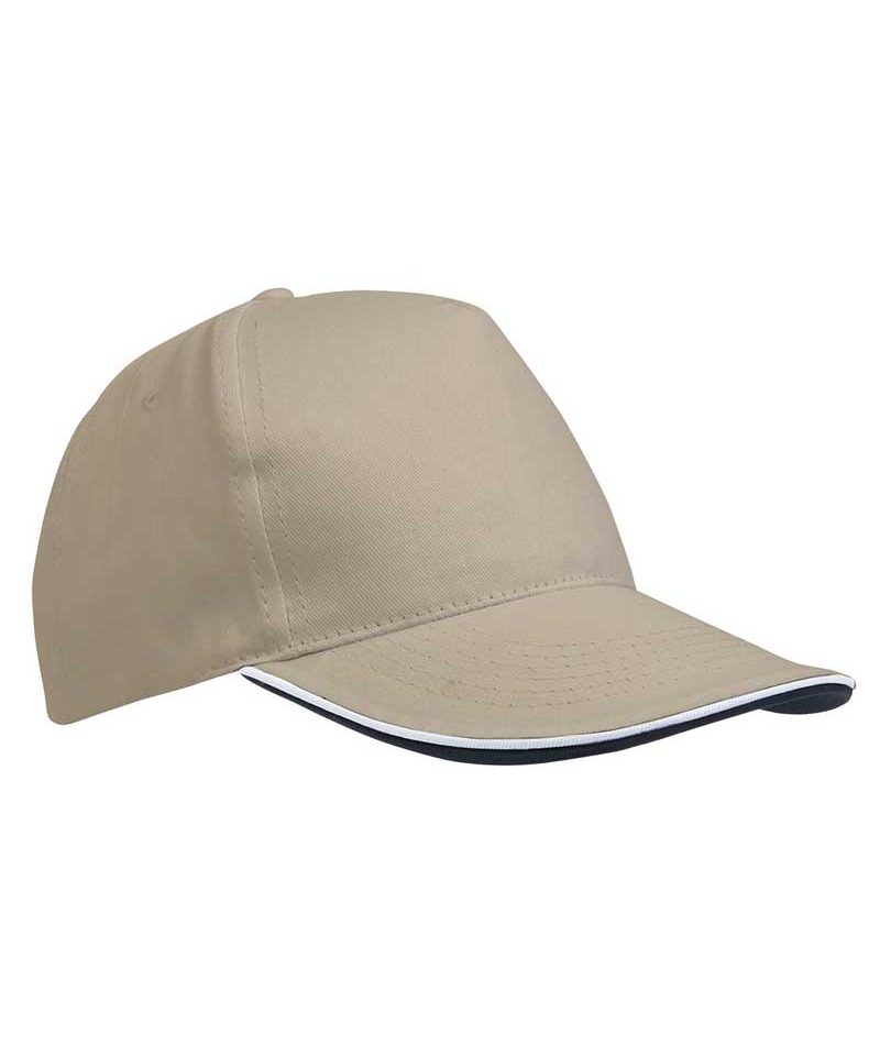 Cappellino Baseball 5 pannelli cotone leggero 15304 13 Cappellino baseball 5 pannelli in cotone leggero 15304 naturale
