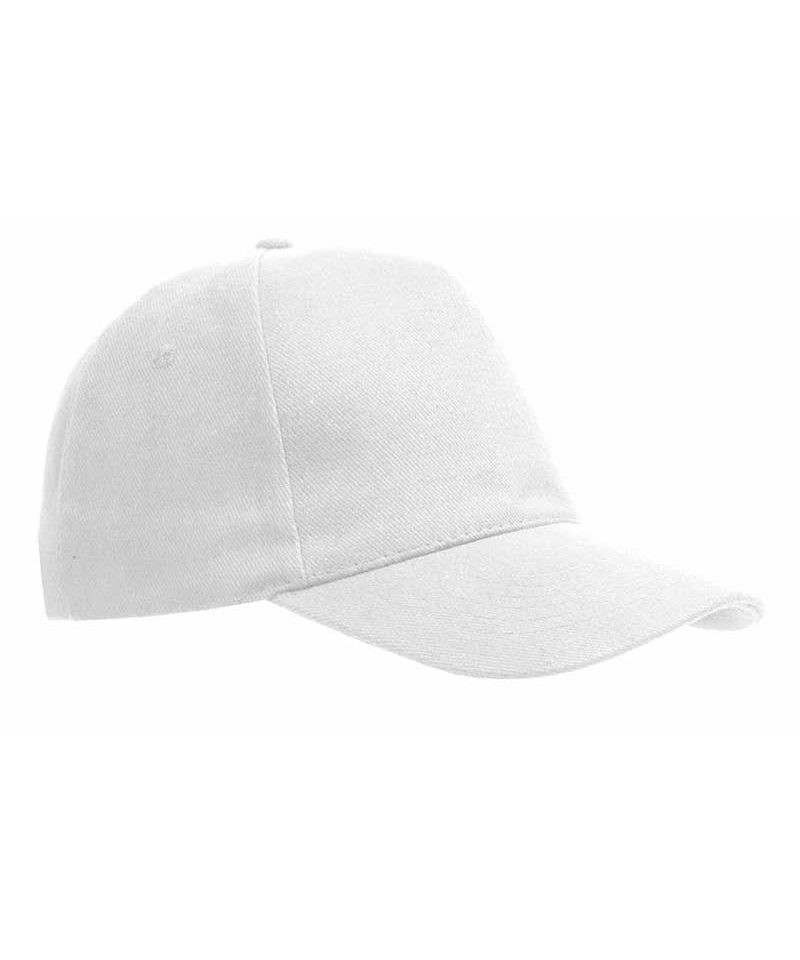 Cappellino Baseball 6 pannelli cotone pesante con Velcro 16304 11 Cappellino baseball 6 pannelli in cotone pesante con chiusura in velcro 16304 bianco