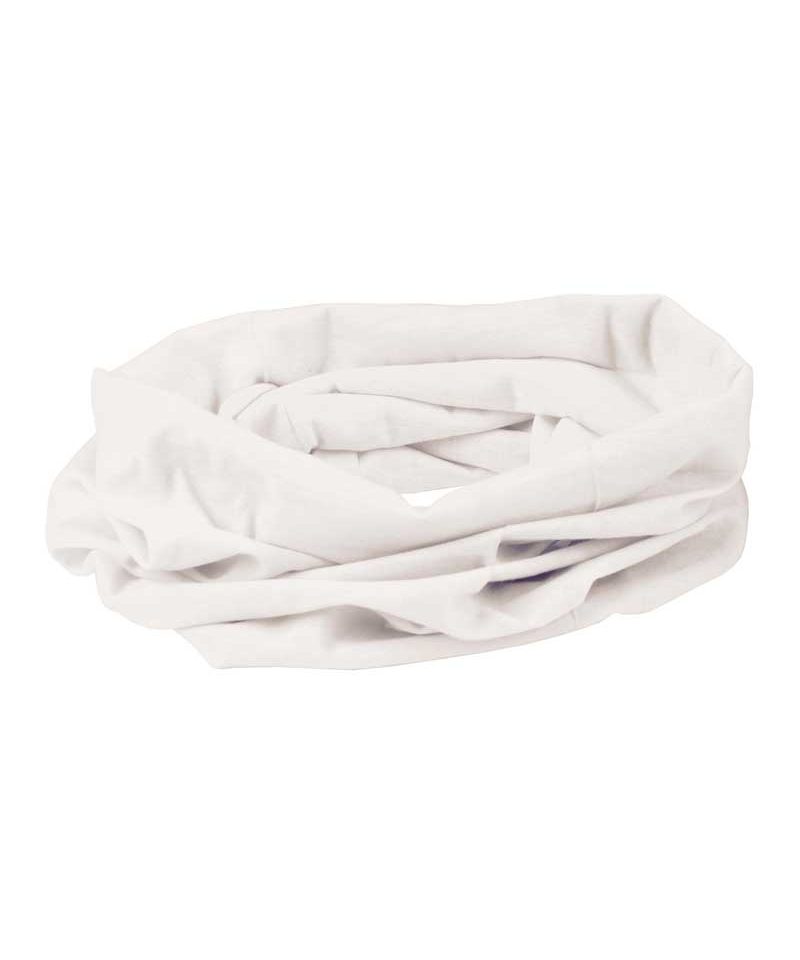 Fascia-collo-personalizzata-elasticizzata-tinta-unita-Multifunzione-06307-bianco