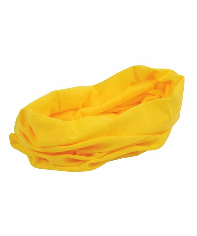 Fascia collo personalizzata elasticizzata tinta unita Multifunzione 06307 giallo copia