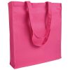 Shopper cotone pesante manici lunghi con soffietto 07125 (min 50pz) 2 Shopper personalizzate in Cotone pesante con soffietto BYB 07125 fuxia