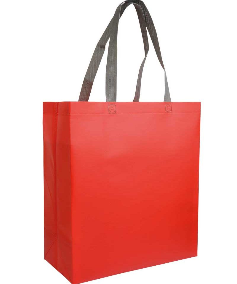 Shopper in TNT laminato con soffietto 35x39x16 cm 16107 17 Shopper-personalizzate-in-TNT-laminato-con-soffietto-bicolore-BYB-16107-rosso