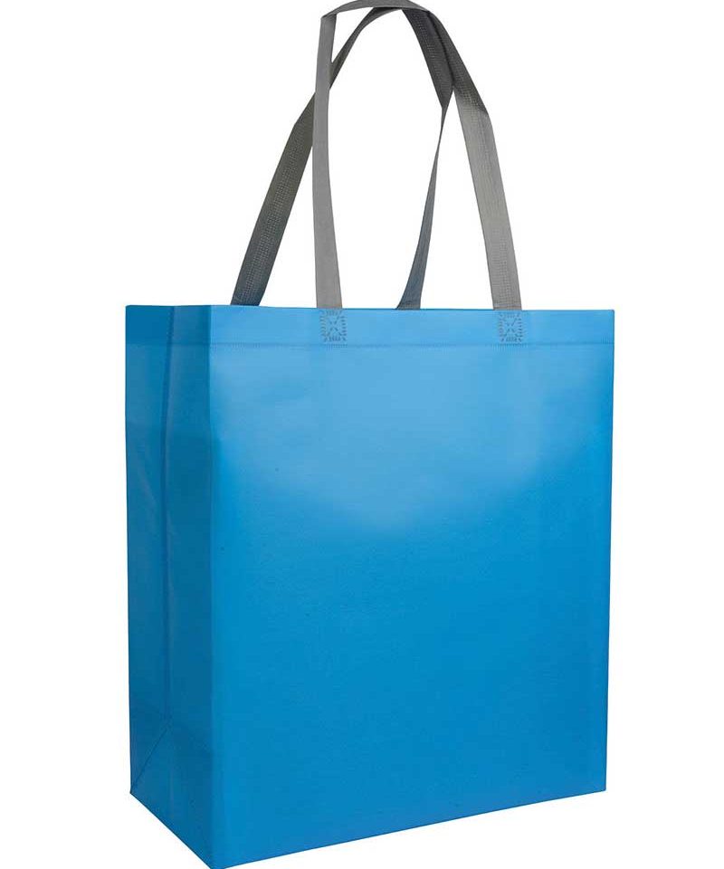 Shopper in TNT laminato con soffietto 35x39x16 cm 16107 19 Shopper-personalizzate-in-TNT-laminato-con-soffietto-bicolore-BYB-16107-turchese