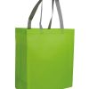 Shopper in TNT laminato con soffietto 35x39x16 cm 16107 1 Shopper-personalizzate-in-TNT-laminato-con-soffietto-bicolore-BYB-16107-verde-lime