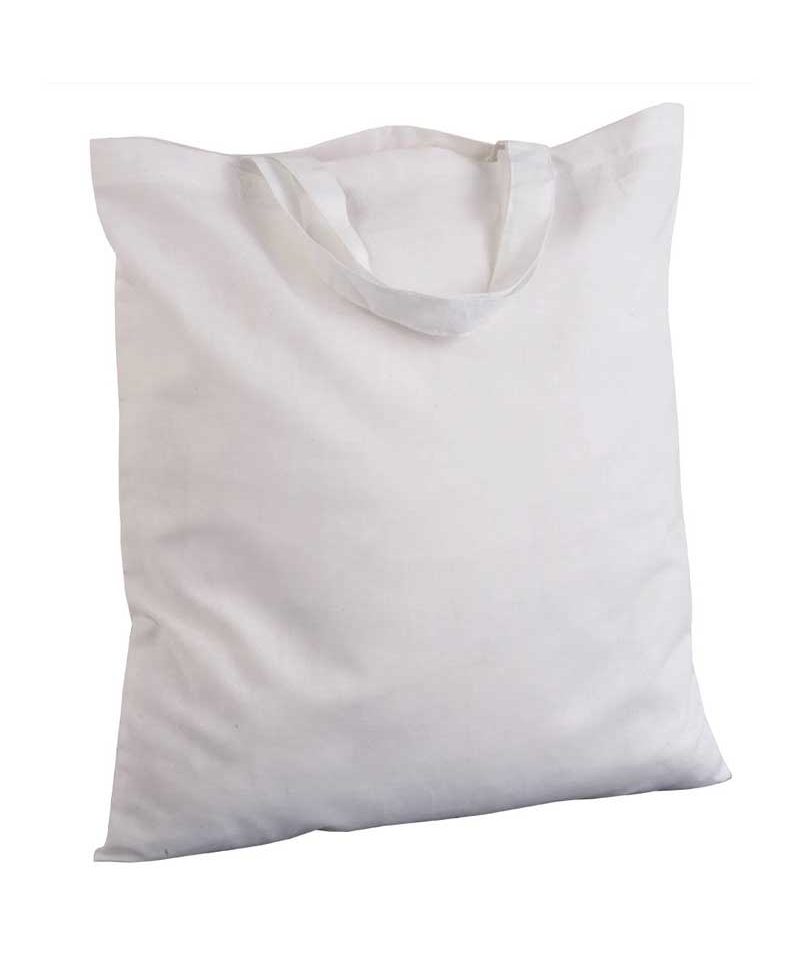 Shopper personalizzate in cotone medio manici corti BYB 00512 bianco 1