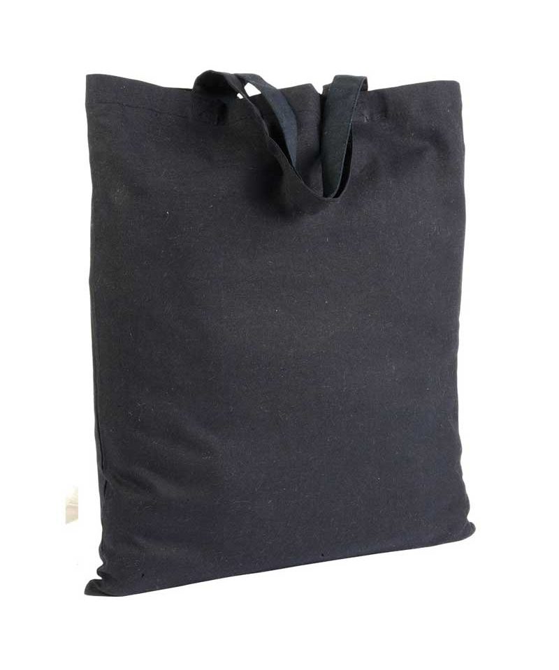 Shopper personalizzate in cotone medio manici corti BYB 00512 nero 1