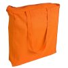 Shopper in cotone pesante con soffietto e zip 11125 2 Shopper personalizzate in cotone pesante con zip e soffietto BYB 11125 arancio