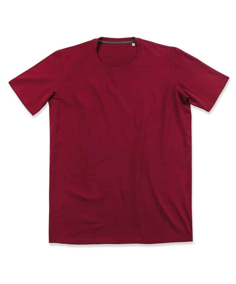 T-shirt-uomo-girocollo-no-logo-Stedman-ST9600-bordeaux